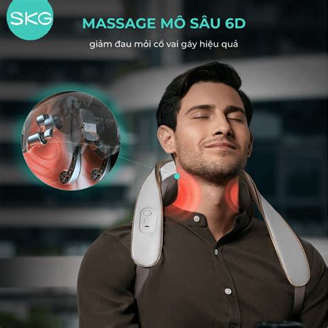 Máy massage cổ vai gáy SKG H5 Mini cao cấp chính hãng SKG Việt Nam