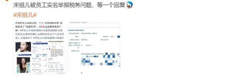 宋祖儿偷税漏税被举报 被扒出多件黑料，太炸裂了！娱乐频道中华网