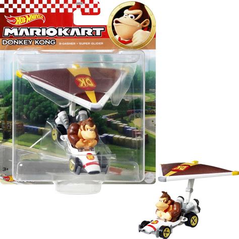 Hot Wheels Mario Kart Donkey Kong B Basher And Super Glider Walmart