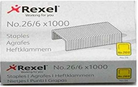 Nietjes Rexel 1000 Onderdelen 266 20 Stuks