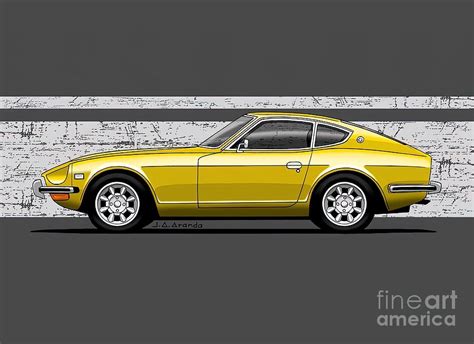 My 240Z Drawing Painting By Davis Eleanor Fine Art America