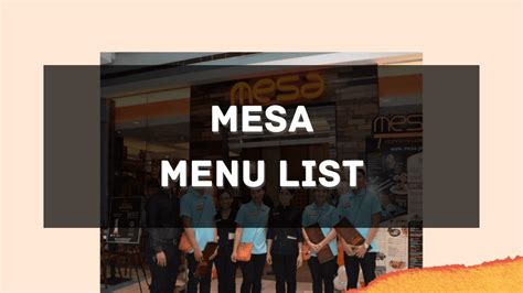 Mesa Menu Prices Philippines Updated All About Philippines Menu