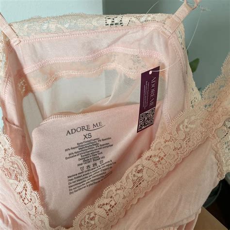 Adoreme Lace Lingerie Lounge Dress Light Pink Depop