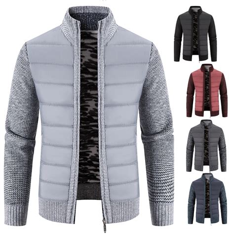 Yeni Erkekler Rme Ceket Tam Zip Kazak Ceket Polar Jumper Kore Kal N S