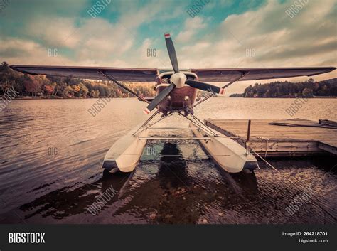 Seaplane Docked Shore Image And Photo Free Trial Bigstock