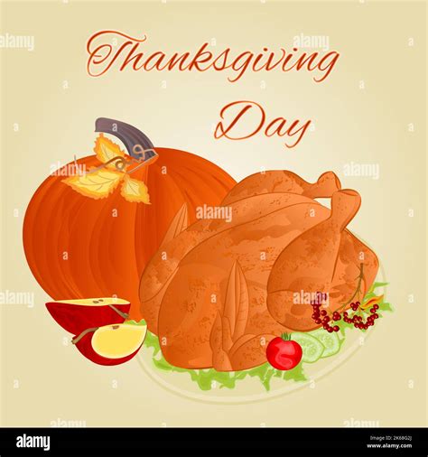 Turkey Thanksgiving Day Vector Stock Vector Image And Art Alamy