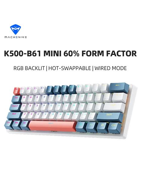 Machenike K500 B61 Mini Mechanical Keybaord 60 Form Factor Wired Full