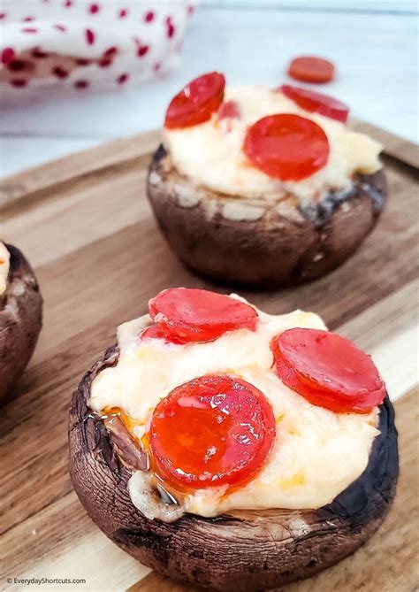 Pizza Stuffed Mushrooms Everyday Shortcuts