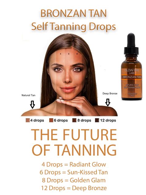 Bronzan Tan Natural Glow Self Tanning Drops 30ml Etsy