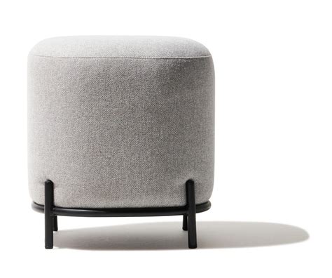 Upholstered Pouf Fabric Cushioned Pouf Sofa Decor Ottoman