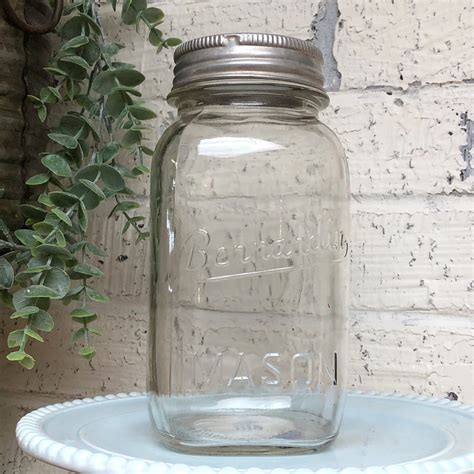 Vintage Bernardin Canning Jar Mason With Lid Etsy