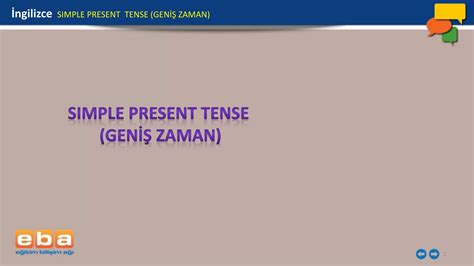 Simple present tense geniş zaman olumlu cümle PPT