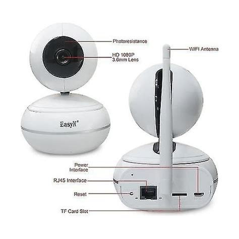 Easyn 1080P Kablosuz Wifi Pan Tilt Hd Ip Kamera Yurt Fiyatı