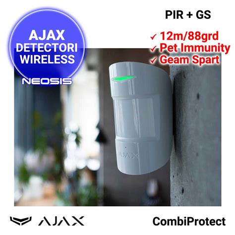 Detector Pir Gs Wireless Ajax Combiprotect Neosis Ro