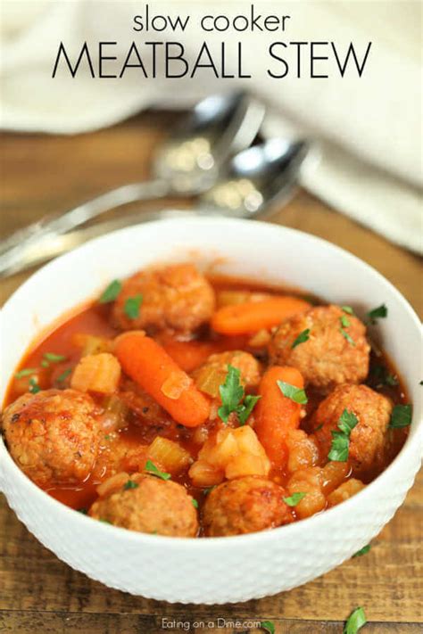 Crock Pot Meatball Stew Recipe Easy Crockpot Meatball Stew