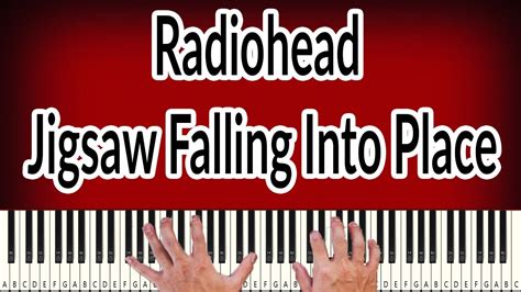 Radiohead Jigsaw Falling Into Place Piano Tutorial Youtube