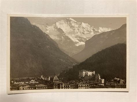 Postkarte Gelaufen Interlaken Mit Jungfrau Kaufen Auf Ricardo