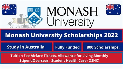 Monash University Scholarships 2022 Australia Fully Funded Scholarships Monash University