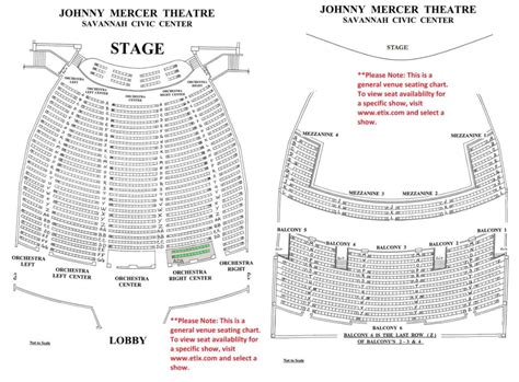 Seating Chart Johnny Mercer Theatre Savannah | Brokeasshome.com