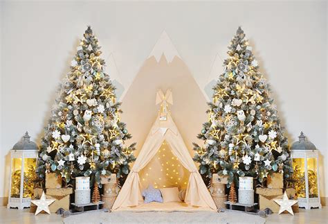 Christmas Tree Tiny Tent Photography Backdrop D984 – Dbackdrop