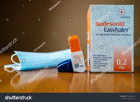 Budesonid Easyhaler Inhaler Face Mask Chronic Stock Photo 1938364345