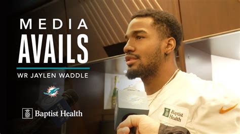 Wide Receiver Jaylen Waddle Meets With The Media Miami Dolphins Youtube