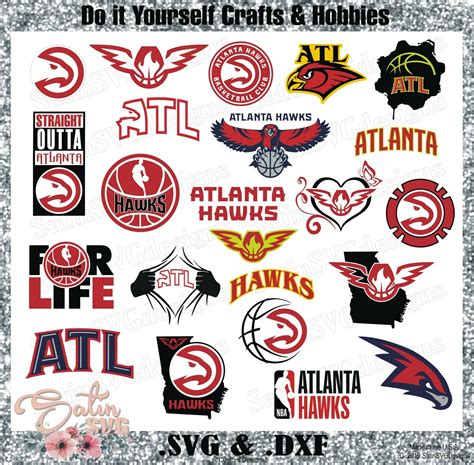 Atlanta Hawks New Custom Nba Basketball Designs Svg Files Cricut