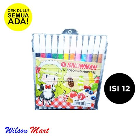 Jual Snowman Coloring Markers Pw A Spidol Warna Di Lapak Wilson