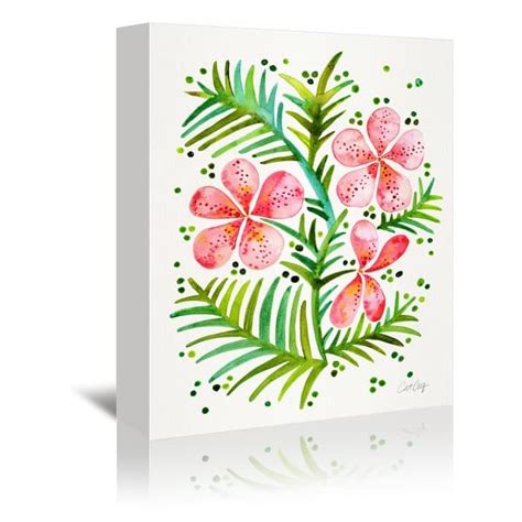 Americanflat 8 X 10 Orchid Bunch Peach By Cat Coquillette Wrapped