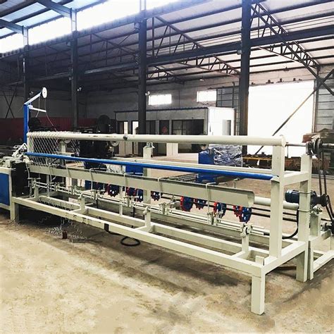 Factory Price Fully Automatic Plc Double Wire Chain Link Fence Machine