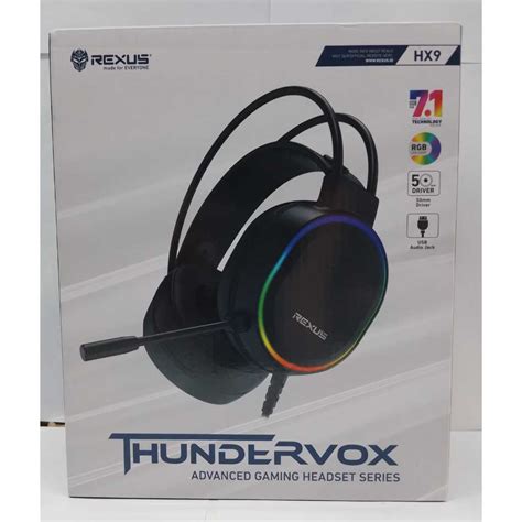 Jual Rexus HX9 HX 9 Thundervox RGB 7 1 Surround Gaming Headset