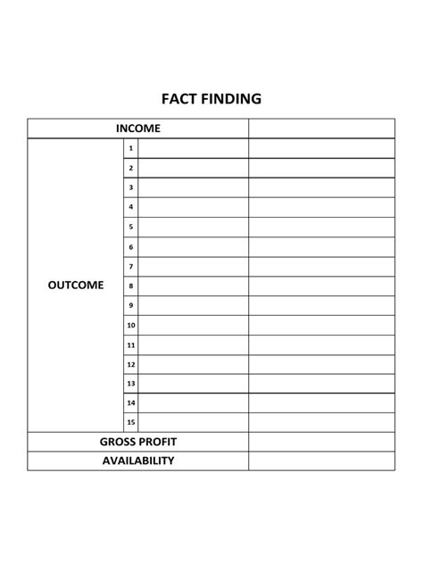 Fact Finding Form Pdf