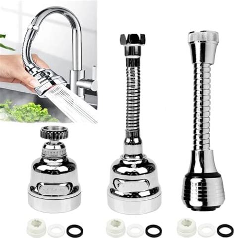 Pieces Kitchen Tap Spray Head Swivel Tap Aerator Mode