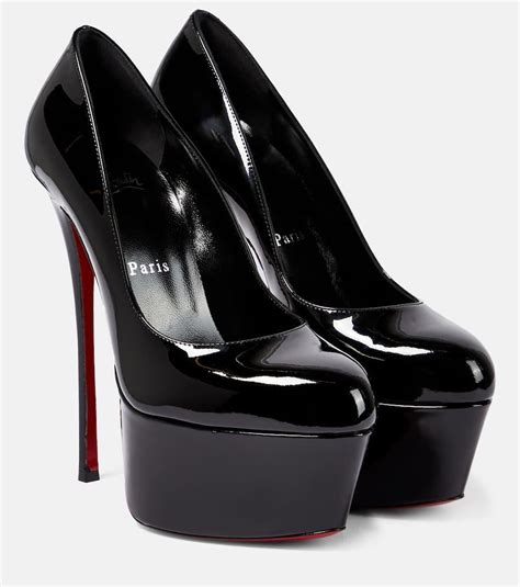 Christian Louboutin Dolly Alta 160 Leather Platform Pumps In Black Lyst