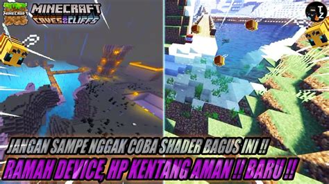 TOP SHADER PALING REALISTIC MCPE 1 17 1 18 NO LAG LOW DEVICE PALING