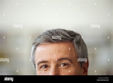 Mature Man Cropped Portrait Stock Photo Alamy