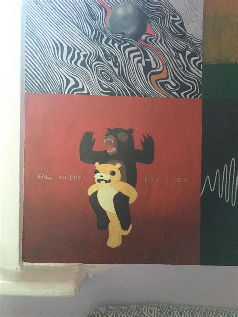 Folie a Deux album cover that I painted on my wall :)) might inspire ...