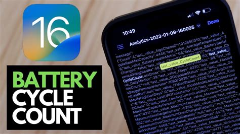 How To Check Battery Cycle Count On Iphone Ios Youtube