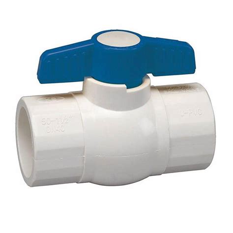 Homewerks Worldwide 1 1 2 In PVC Sch 40 Slip X Slip Ball Valve