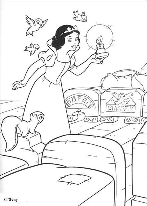 Snow White And The Seven Dwarfs Coloring Pages Dwarfs House