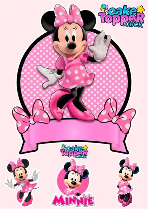 Pin By F Tima Cruz On Mickey Minnie Mouse Cake Topper Minnie Mouse