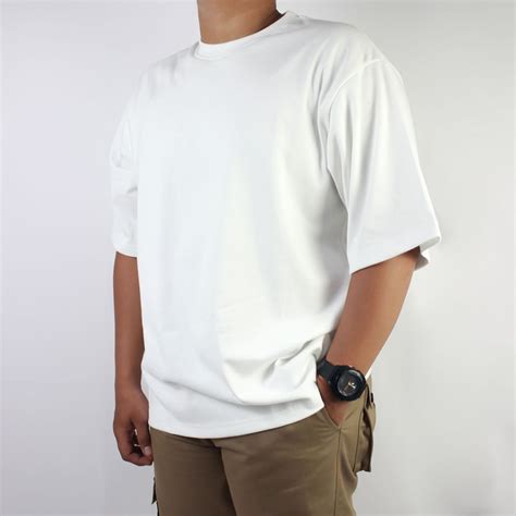 Jual Devolve Kaos Polos Oversize 16s T Shirt Heavy Weight White