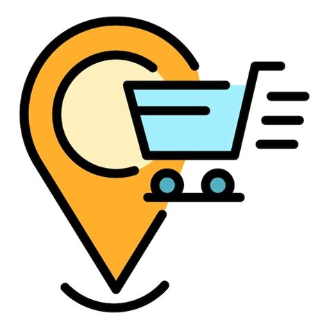 Premium Vector Purchasing Location Icon Outline Purchasing Location