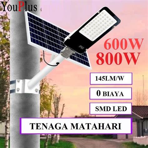 Pju Solar Cell In One Lampu Solar Power Led W W Lampu Jalan