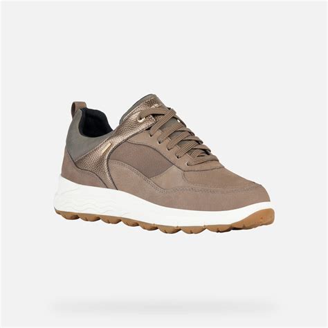 Geox Spherica X B Abx Waterproof Shoes Taupe Woman Geox