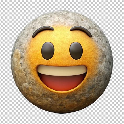 Stone Face Emoji Premium Ai Generated Psd