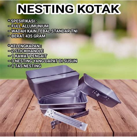 Jual Nesting TNI / nesting camping alumunium tebal perlengkapan camping ...