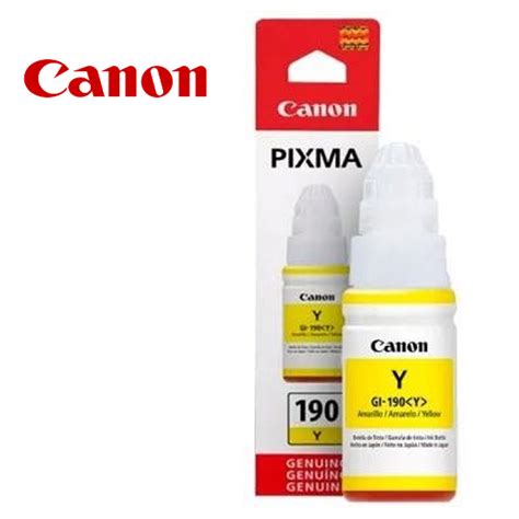 Botella de Tinta Canon GI 190 Yellow Sumitec Perú