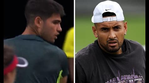 Nick Kyrgios Gives X Rated Reaction After Carlos Alcaraz Outburst