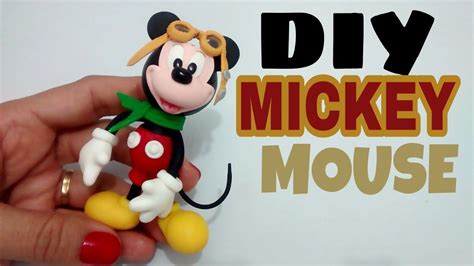 Diy 🚁 Mickey Mouse Aviador Passo A Passo Porcelana Fria Cold